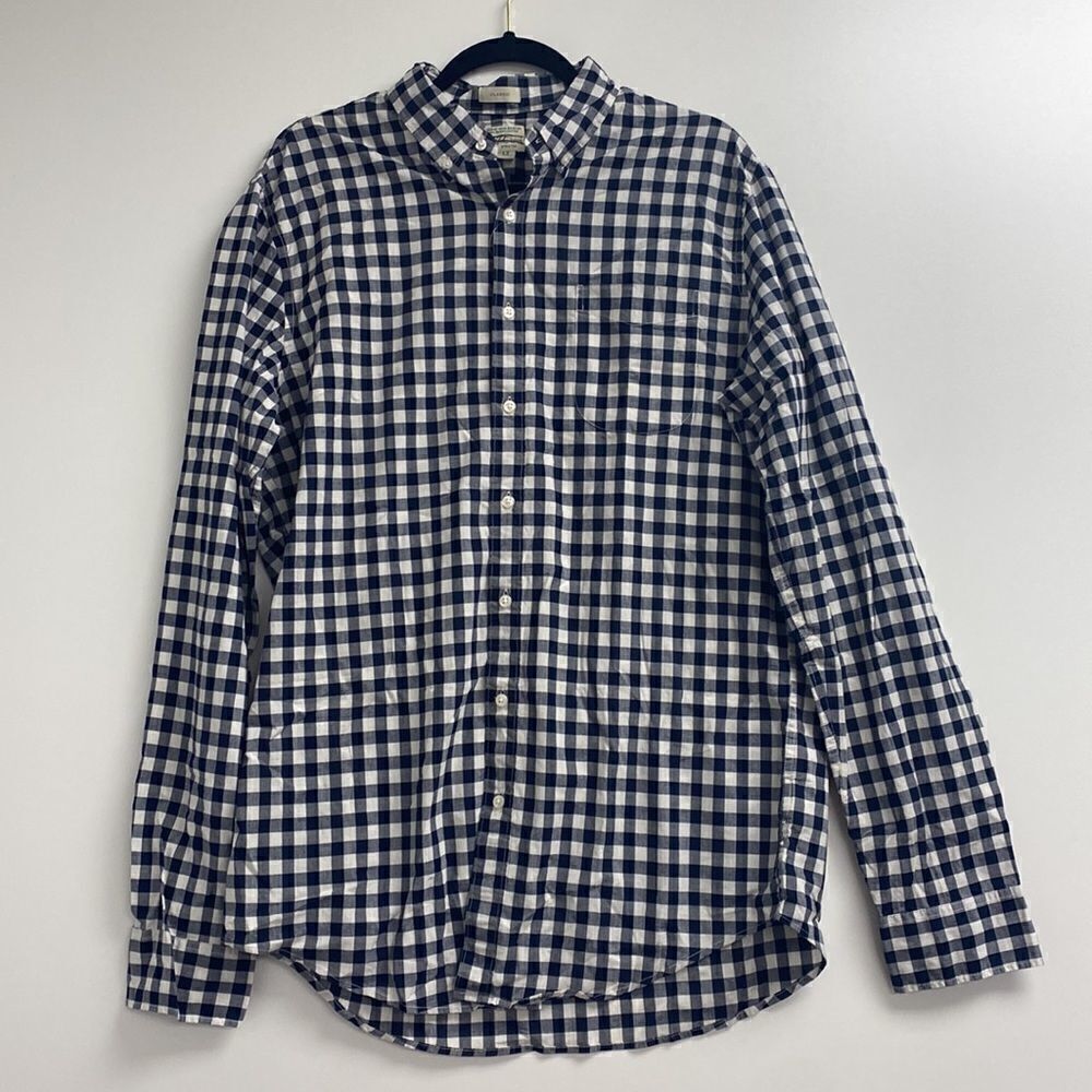 J.Crew Tall stretch Secret Wash shirt Item AA430*
